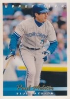 1993 Upper Deck #705 Paul Molitor Gold Hologram Baseball Card