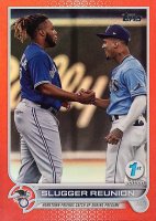 2022 Topps 1st Edition #329 Vladimir Guerrero Jr./Wander Franco Red Baseball Card
