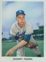 1955 Golden Stamps Brooklyn Dodgers # Johnny Podres Baseball Card