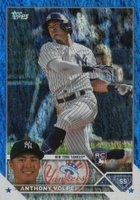 2023 Topps #460 Anthony Volpe Blue Foil Baseball Card