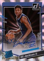 2023 Panini Donruss #258 GG Jackson II Rated Rookie Signature-Holo Laser Basketball Card