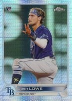2022 Topps Chrome #83 Josh Lowe Prism Refractor Baseball Card