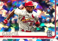 2019 Topps Chrome Sapphire Edition #227 Adolis Garcia Baseball Card