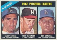1966 Topps #223 N.L. Pitching Leaders Baseball Card