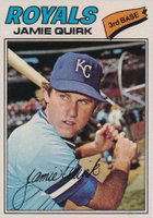 1977 Topps #463 Jamie Quirk Baseball Card