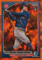 2024 Bowman Chrome Sapphire Edition #45 Pete Crow-Armstrong Orange Baseball Card