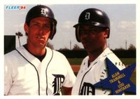 1994 Fleer #709 Together Again Alan Trammell/Lou Whitaker Baseball Card