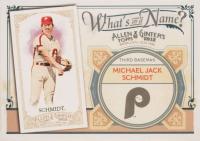 2012 Topps Allen & Ginter What's in A Name #WIN50 Michael Jack Schmidt Baseball Card