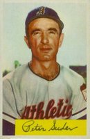 1954 Bowman #99b Peter Suder .985/.974 Field Avg. Baseball Card