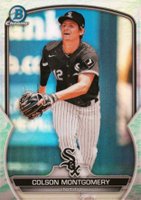 2023 Bowman Chrome Prospects #BCP48 Colson Montgomery Lunar Glow Refractor Baseball Card