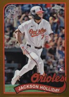 2024 Topps Chrome Update 1989 Topps Baseball #3 Jackson Holliday Gold Refractor Baseball Card