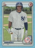 2020 Bowman Paper Prospects #BP8 Jasson Dominguez Sky Blue Baseball Card