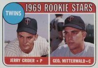 1969 Topps #491w Twins Rookies White Letters Baseball Card