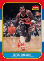 1986 Fleer #26 Clyde Drexler Basketball Card