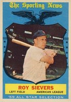 1959 Topps #566 Roy Sievers All-Star Baseball Card