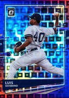 2020 Panini Donruss Optic #104 Luis Severino Pandora Purple Baseball Card