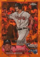 2023 Topps Chrome Update Sapphire Edition #44 Vaughn Grissom Orange Baseball Card