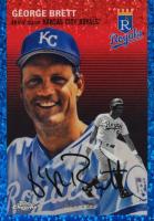 2023 Topps Chrome Platinum Anniversary #457 George Brett Blue Mini Diamond Refractor Baseball Card