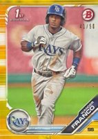 2019 Bowman Paper Prospects #BP100 Wander Franco Gold Baseball Card