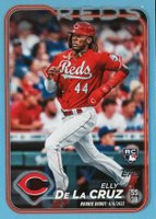 2024 Topps Update #US350 Elly de La Cruz Father's Day Powder Blue Baseball Card
