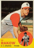 1963 Topps #82 Ed Rakow Baseball Card