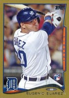 2014 Topps Update #US96 Eugenio Suarez Gold Baseball Card