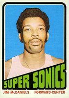 1972 Topps #137 Jim McDaniels Basketball Card