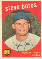 1959 Topps #331 Steve Boros Baseball Card