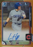 2015 Bowman Chrome Draft Pick Autograph #BCAIH  Ian Happ Gold Refractor Baseball Card