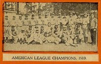 1910 Orange Borders # American League Champions 1909 Detroit Baseball Card