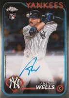 2024 Topps Chrome Rookie Autographs #RAAW Austin Wells Baseball Card