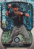 2023 Bowman Draft #BDC42 Colt Emerson Chrome-Sparkle Baseball Card