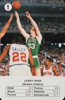 1988 Fournier Estrellas #1 Larry Bird Basketball Card
