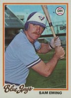 1978 Topps #344 Sam Ewing Baseball Card