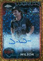 2024 Topps Pro Debut #PDC40 Jacob Wilson Chrome-Autograph-Gold Mini Diamond Refractor Baseball Card