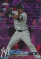2018 Topps Chrome #14 Miguel Andujar Pink Refractor Baseball Card