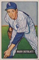 1951 Bowman #303 Marv Rotblatt Baseball Card