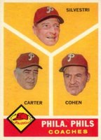 1960 Topps #466 Phillies Coaches Baseball Card