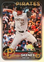 2024 Topps Update #US288 Paul Skenes Rainbow Foil Baseball Card