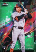 2024 Topps Finest #76 Jackson Holliday Green Refractor Baseball Card