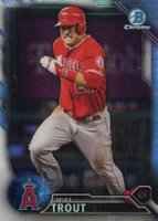 2016 Bowman Chrome National Refractors #BNR1 Mike Trout Baseball Card