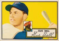 1952 Topps #170g Gus Bell Gray back Baseball Card