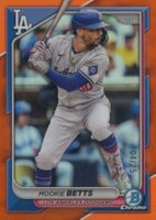 2024 Bowman Chrome #62 Mookie Betts Orange Refractor Baseball Card
