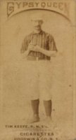 1887 Gypsy Queens # Tim Keefe Ball in hands at chest Baseball Card