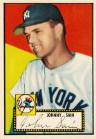 1952 Topps #49bc Johnny Sain Black Back-Correct back Baseball Card