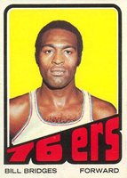 1972 Topps #17 Bill Bridges Basketball Card