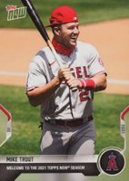 2021 Topps Now Road to Opening Day #WLCM Mike Trout Promo Baseball Card