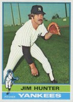 1976 Topps #100 Jim Hunter Baseball Card