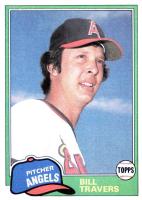 1981 Topps #845 Bill Travers Traded Baseball Card