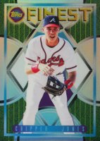 2022 Topps Finest Flashbacks #206 Chipper Jones SP-Refractor Baseball Card